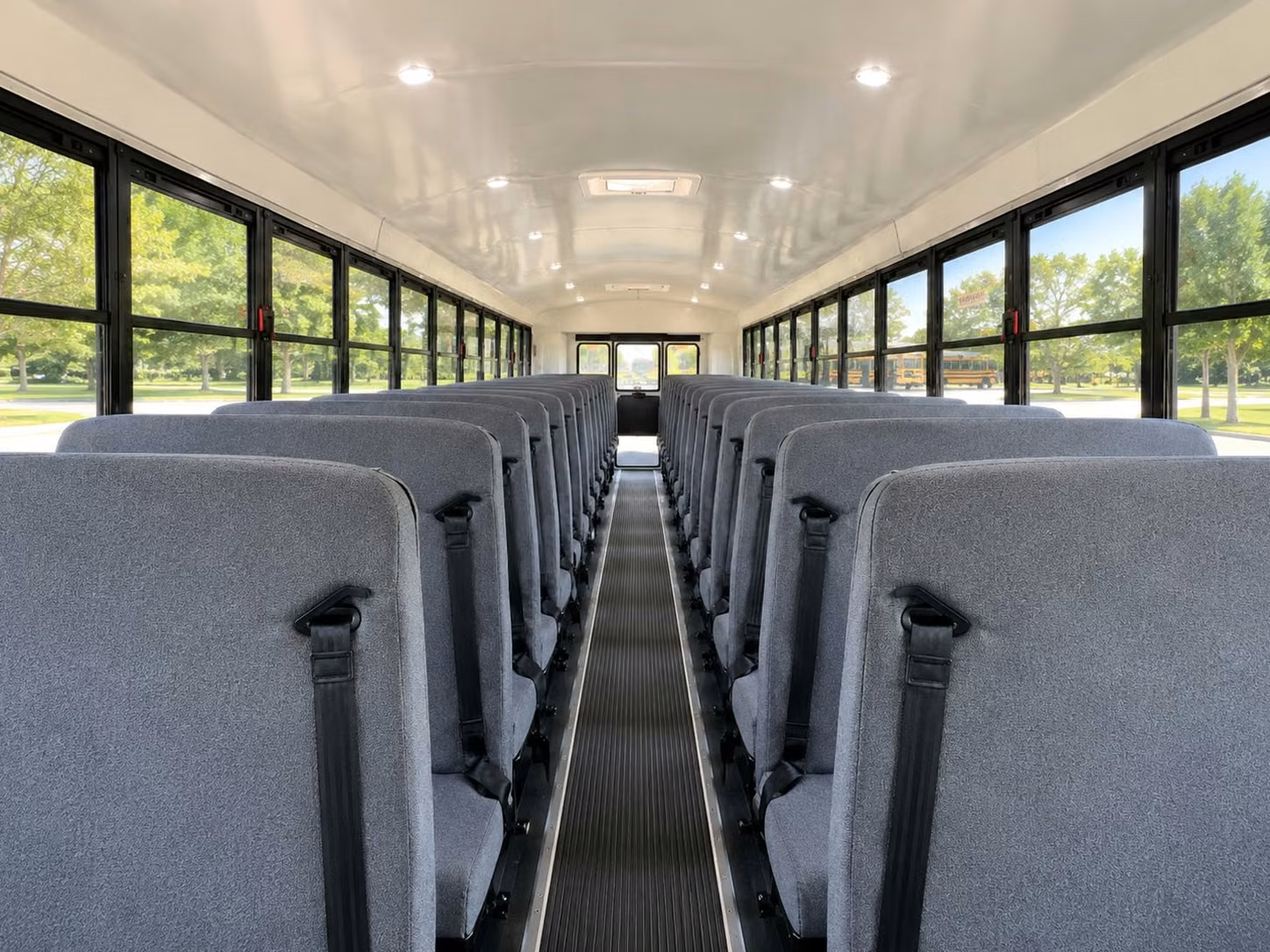 school bus inside