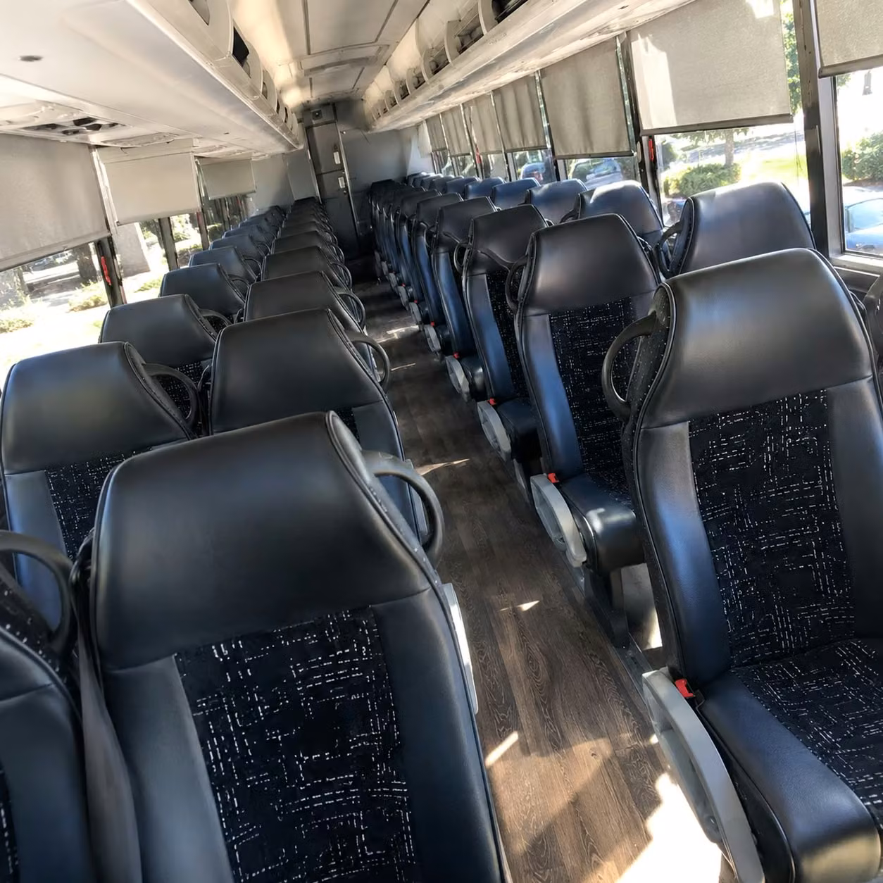winston salem charter bus interior