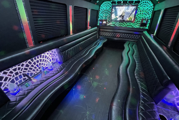 Winston Salem Limo Bus Interior